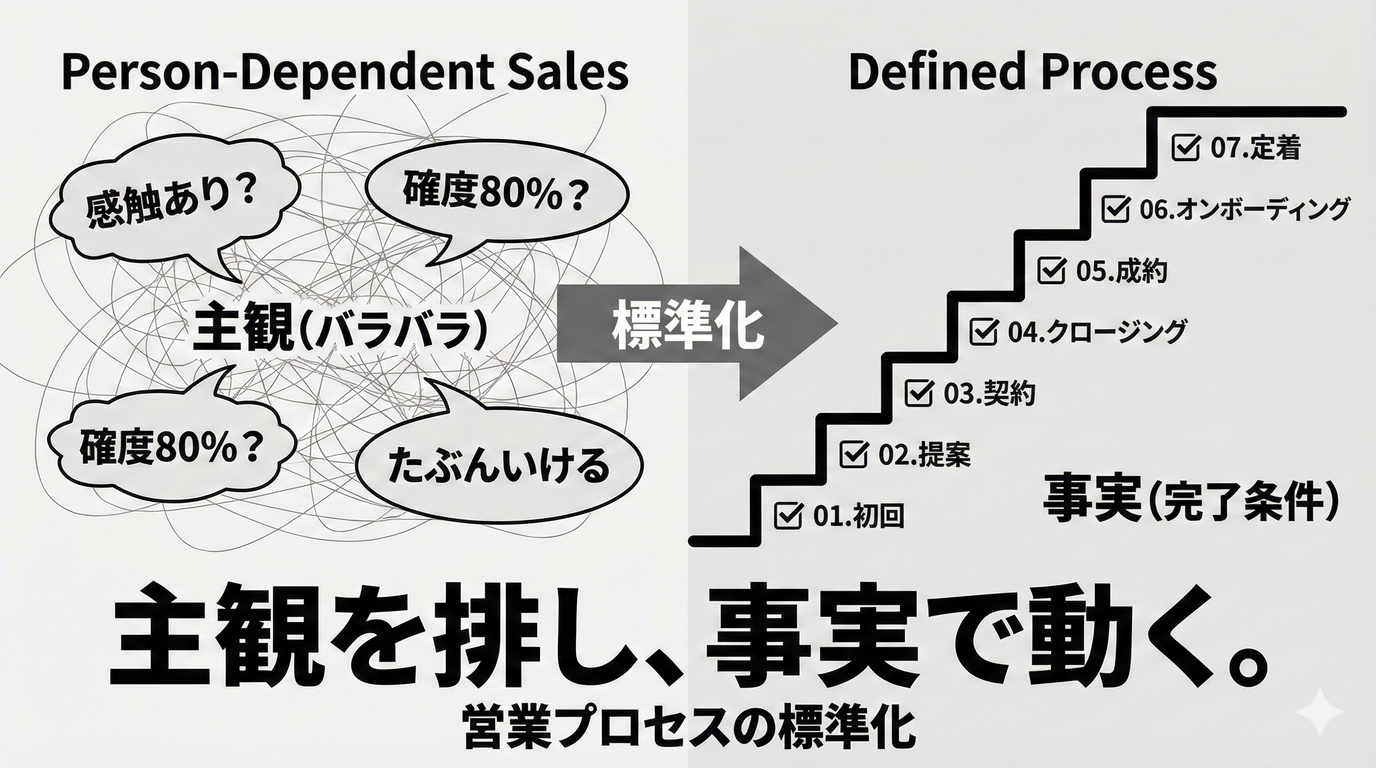 営業プロセスの定義