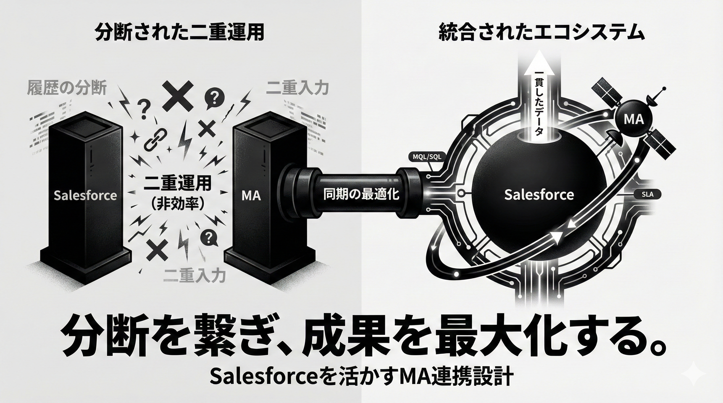 Salesforce MA連携で二重運用を防ぐ方法